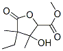 Tetrahydro-4-ethyl-3-hydroxy-2,3,4-trimethyl-5-oxo-2-furancarboxylic acid Structure,53937-99-8Structure