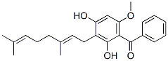 [3-[(2E)-3,7-dimethylocta-2,6-dienyl]-2,4-dihydroxy-6-methoxyphenyl]phenylmethanone Structure,53948-11-1Structure