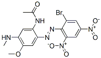 N-[2-[(2-bromo-4,6-dinitrophenyl)azo]-4-methoxy-5-(methylamino)phenyl]acetamide Structure,53950-28-0Structure