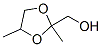 2,4-Dimethyl-1,3-dioxolane-2-methanol Structure,53951-43-2Structure