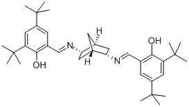 (1S,2S,4S,5S)-2,5-双(3,5-二叔丁基-2-羟基苯亚甲基胺)二环[2.2.1]庚烷结构式_539834-16-7结构式