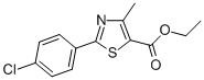 Ethyl 2-(4-chlorophenyl)-4-methyl-1,3-thiazole-5-carboxylate Structure,54001-12-6Structure