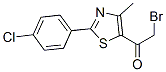 2-Bromo-1-[2-(4-chlorophenyl)-4-methyl-1,3-thiazol-5-yl]-1-ethanone Structure,54001-36-4Structure