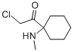 Ethanone,2-chloro-1-[1-(methylamino)cyclohexyl ]-(9ci) Structure,54044-09-6Structure