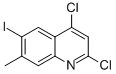 Quinoline, 2,4-dichloro-6-iodo-7-methyl- Structure,540500-93-4Structure