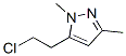 1H-pyrazole,5-(2-chloroethyl)-1,3-dimethyl- Structure,54055-32-2Structure