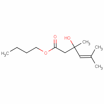 Butyl 3-hydroxy-3,5-dimethylhex-4-enoate Structure,54074-74-7Structure