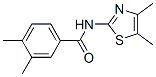 (9ci)-n-(4,5-二甲基-2-噻唑)-3,4-二甲基-苯甲酰胺结构式_540756-86-3结构式