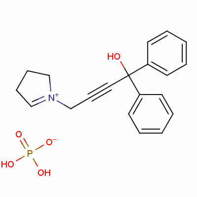 1-(4-羟基-4,4-二苯基-2-丁炔)磷酸二氢吡咯烷结构式_54118-66-0结构式