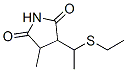 3-[1-(Ethylthio)ethyl]-4-methyl-2,5-pyrrolidinedione Structure,54124-16-2Structure