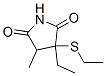 3-Ethyl-3-(ethylthio)-4-methyl-2,5-pyrrolidinedione Structure,54124-18-4Structure