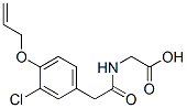 2-[[[3-氯-4-(2-丙烯基氧基)苯基]乙酰基]氨基]乙酸结构式_54139-62-7结构式