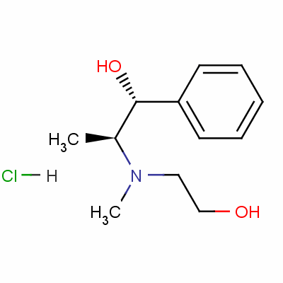 [R-(r*,s*)]-alpha-[1-[(2-羟基乙基)甲基氨基]乙基]苄醇盐酸盐结构式_54212-89-4结构式