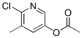 3-Pyridinol, 6-chloro-5-methyl-, 3-acetate Structure,54232-04-1Structure