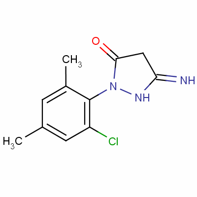 5-Amino-2-(2-chloro-4,6-dimethylphenyl)-2,4-dihydro-3h-pyrazol-3-one Structure,54241-45-1Structure