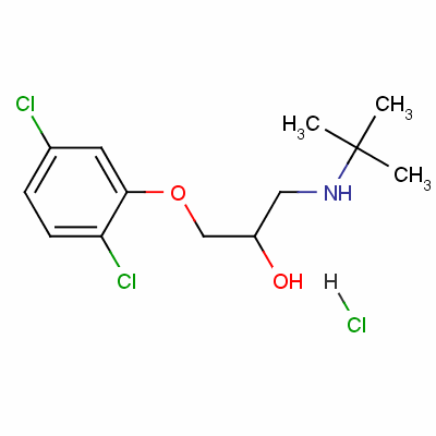 1-(Tert-butylamino)-3-(2,5-dichlorophenoxy)propan-2-ol hydrochloride Structure,54247-25-5Structure