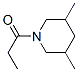 Piperidine,3,5-dimethyl-1-(1-oxopropyl)-(9ci) Structure,543692-86-0Structure