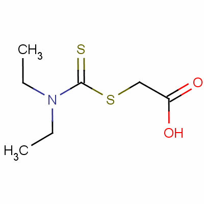 2-[[(二乙基氨基)硫氧代甲基]硫代]-乙酸结构式_5439-93-0结构式