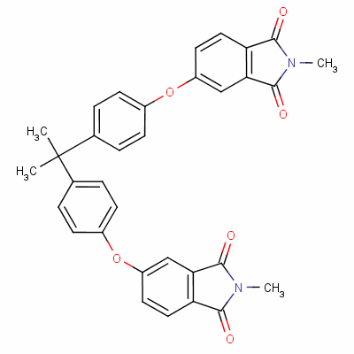 2,2-Bis[4-(n-methylphthalimido-4-oxy)phenyl]propane Structure,54395-52-7Structure