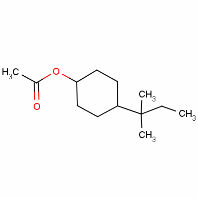 Cyclohexanol,4-(1,1-dimethylpropyl)-, 1-acetate Structure,5441-56-5Structure