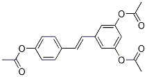 3-乙酰氧基-5-[2-(4-乙酰氧基-苯基)-乙烯基]-苯乙酸酯结构式_54443-64-0结构式