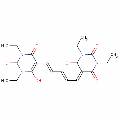 5-[5-(1,3-Diethyl-1,2,3,4-tetrahydro-6-hydroxy-2,4-dioxo-5-pyrimidinyl)penta-2,4-dienylidene]-1,3-diethylbarbituric acid Structure,54444-01-8Structure