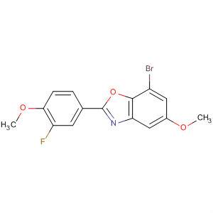 7-Bromo-2-(3-fluoro-4-methoxyphenyl)-5-methoxy-1,3-benzoxazole Structure,544704-75-8Structure