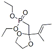 [[2-[(E)-1-methyl-1-propenyl ]-1,3-dioxolan-2-yl ]methyl ]phosphonic acid diethyl ester Structure,54543-05-4Structure