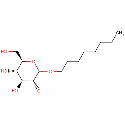 辛基-d-吡喃葡萄糖苷结构式_54549-23-4结构式