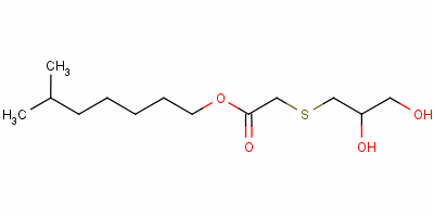 [(2,3-二羟基丙基)硫代]乙酸异辛酯结构式_54575-17-6结构式