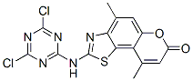 7H-pyrano[2,3-g]benzothiazol-7-one,2-[(4,6-dichloro-1,3,5-triazin-2-yl)amino]-4,9-dimethyl- Structure,546144-87-0Structure