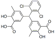 5,5’-(2,6-Dichlorobenzylidene)bis(3-methylsalicylic acid) Structure,54668-93-8Structure