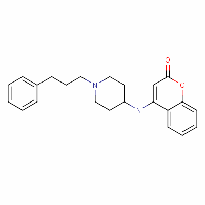 4[1(3-苯基丙基-4-哌啶基]氨基-2-苯并吡喃酮结构式_54729-42-9