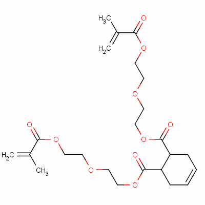 4-环己烯-1,2-二羧酸二[2-[2-[(2-甲基-1-氧代-2-丙烯-1-基)氧基]乙氧基]乙基]酯结构式_54736-56-0结构式