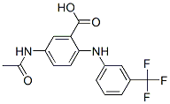 Benzoic acid,5-(acetylamino)-2-[[3-(trifluoromethyl)phenyl ]amino]- Structure,54746-76-8Structure