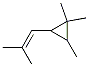 1,1,2-Trimethyl-3-(2-methyl-1-propenyl)cyclopropane Structure,54764-57-7Structure