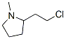 Pyrrolidine, 2-(2-chloroethyl)-1-methyl- Structure,54777-54-7Structure