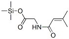 N-(3-methyl-1-oxo-2-butenyl)glycine trimethylsilyl ester Structure,54824-02-1Structure