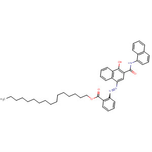 1-羟基-4-[2-(十六基氧基羰基)苯基氮杂]-n-(1-萘基)-2-萘甲酰胺结构式_54826-65-2结构式