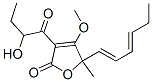 5-[(1E,3e)-1,3-己二烯基]-3-(2-羟基-1-氧代丁基)-4-甲氧基-5-甲基-2(5h)-呋喃酮结构式_54833-27-1结构式