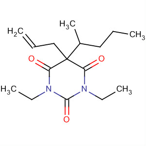 1,3-Diethyl-5-(1-methylbutyl)-5-(2-propenyl)-2,4,6(1h,3h,5h)-pyrimidinetrione Structure,54833-76-0Structure