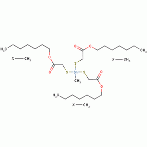 Triisooctyl 2,2,2-[(methylstannylidyne)tris(thio)]triacetate Structure,54849-38-6Structure