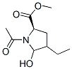 D-proline,1-acetyl-4-ethyl-5-hydroxy-,methyl ester (9ci) Structure,548490-83-1Structure