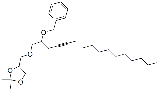 2,2-Dimethyl-4-[[(2-phenylmethoxy-4-hexadecynyl)oxy]methyl ]-1,3-dioxolane Structure,54897-83-5Structure