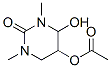 5-(乙酰基氧基)-3,4,5,6-四氢-4-羟基-1,3-二甲基 -2(1h)-嘧啶酮结构式_54932-86-4结构式