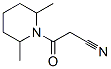 (9ci)-1-(氰基乙酰基)-2,6-二甲基-哌啶结构式_549474-88-6结构式