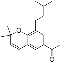 6-乙酰基-2,2-二甲基-8-(3-甲基-2-丁烯 )-2H-1-苯并吡喃结构式_54963-38-1结构式