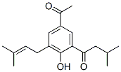 1-[5-Acetyl-2-hydroxy-3-(3-methyl-2-butenyl)phenyl]-3-methyl-1-butanone Structure,54963-42-7Structure