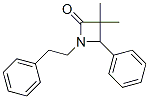 3,3-二甲基-4-苯基-1-(2-苯基乙基)氮杂啶-2-酮结构式_54965-33-2结构式