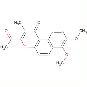 3-Acetyl-7,8-dimethoxy-2-methyl-1h-naphtho[2,1-b]pyran-1-one Structure,55044-17-2Structure